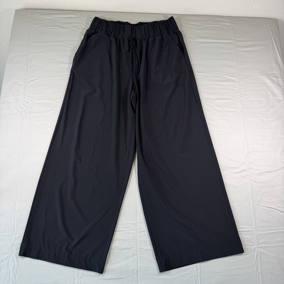 all in motion Pants - All in Motion Womens Wide Leg Pants XL Black Stretch Athletic Lounge Drawstring